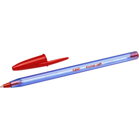 Penna a sfera BIC Cristal Soft 1,2 mm rosso conf. 50 pezzi - 9185201